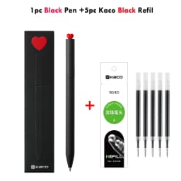 KACO Gel Pens Sets School Office Supplies for Kids 0.5mm High-capacity Heart / Star Sign Writing Gadgets Love Gift Cute Items