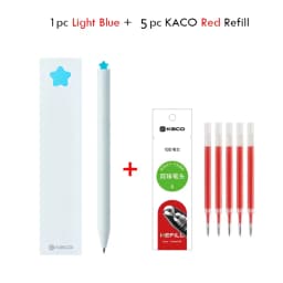 KACO Gel Pens Sets School Office Supplies for Kids 0.5mm High-capacity Heart / Star Sign Writing Gadgets Love Gift Cute Items