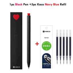KACO Gel Pens Sets School Office Supplies for Kids 0.5mm High-capacity Heart / Star Sign Writing Gadgets Love Gift Cute Items