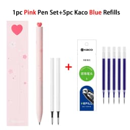 KACO Gel Pens Sets School Office Supplies for Kids 0.5mm High-capacity Heart / Star Sign Writing Gadgets Love Gift Cute Items
