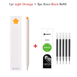 KACO Gel Pens Sets School Office Supplies for Kids 0.5mm High-capacity Heart / Star Sign Writing Gadgets Love Gift Cute Items