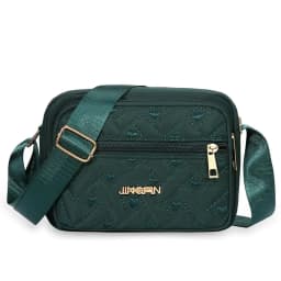 New Fashion Embroidery Women Nylon Square Handbags Lady's Shoulder Cross Body Female Casual Women's Zipper Handbag