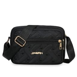 New Fashion Embroidery Women Nylon Square Handbags Lady's Shoulder Cross Body Female Casual Women's Zipper Handbag