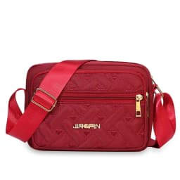 New Fashion Embroidery Women Nylon Square Handbags Lady's Shoulder Cross Body Female Casual Women's Zipper Handbag