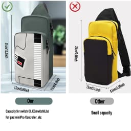 Men's Universal Game Console Storage Bag Staem Protective Case Switch Shoulder Bag Multi functional Men's Diagonal Straddle Bag