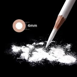 3Pcs Professional White Charcoal Pencils Set Sketch Highlight Drawing Pencils for Artists Drawing Sketching Shading Art Supplies