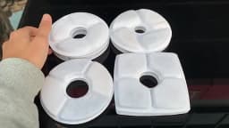 Replacement Activated Carbon Filter For Cat Water Drinking Fountain Replaced Filters Flower For Pet Dog Round Fountain Dispenser