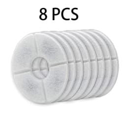 Replacement Activated Carbon Filter For Cat Water Drinking Fountain Replaced Filters Flower For Pet Dog Round Fountain Dispenser