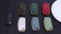 Fashion TPU Car Flip Key Case Cover Shell Fob For Ford Focus 2 MK2 Fiesta Mondeo Galaxy Ecosport Kuga Escape Falcon B-Max C-Max
