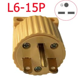 America L5-15R L5-15P 15A US Industry Power Socket Plug Male Female 3 Pole Locked Wiring Connector L6-15R 6-15P Type B Yellow