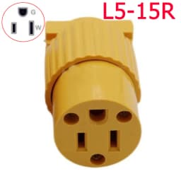America L5-15R L5-15P 15A US Industry Power Socket Plug Male Female 3 Pole Locked Wiring Connector L6-15R 6-15P Type B Yellow