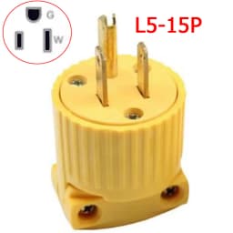 America L5-15R L5-15P 15A US Industry Power Socket Plug Male Female 3 Pole Locked Wiring Connector L6-15R 6-15P Type B Yellow