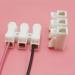 10pcs White No Solding Welding Quick 3P Cable Wire Connector No Screw Terminal Block Spring Clamp
