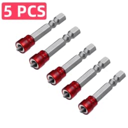 Magnetic Screwdriver Bit PH2 Cross-head 1/4 Inch Hex Shank Screwdriver Holder Ring for House Working Electric Screwdriver Kit