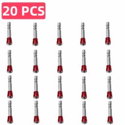 Magnetic Screwdriver Bit PH2 Cross-head 1/4 Inch Hex Shank Screwdriver Holder Ring for House Working Electric Screwdriver Kit