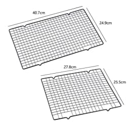 FAISDU 1pcs Single Layer Stainless Steel BBQ Bread Cake Cooling Rack Drip Dry Rack Cooling Grid Baking Pan Household Baking Tool