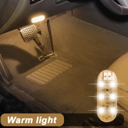 1pc Touch Sensor USB LED Interior Light LED Lamp Car Ceiling Lamp Reading Light Car Decorations Roof Interior Lighting