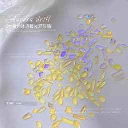 100Pcs Mix Rhinestone Crystal AB Charm Luxury Nail Art Flatback Gems for 3D Decorations Glitter Manicure Nail Gems DIY 2021
