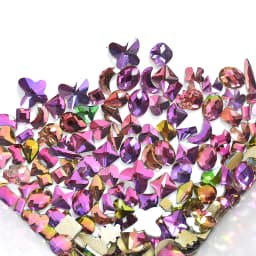 100Pcs Mix Rhinestone Crystal AB Charm Luxury Nail Art Flatback Gems for 3D Decorations Glitter Manicure Nail Gems DIY 2021