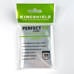 KINGSHIELD 100pcs/lot 64*89mm ClearCard Sleeve Perfect Fit Card Sleeve Card Protector Perfect Size PKM Inner Card Sleeves NO PVC