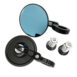 Motorcycle Mirrors Aluminum HandleBar End 7/8" 22mm Side Adjustable Rearview Mirrors Street Bike Scooter E-bike Side Mirror