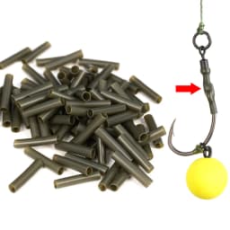 Carp Fishing Silicone Tube For Hooks and Rigs Safety Lead-clip System Size 0.5x1.8mm 0.8x1.9mm 3 Meters