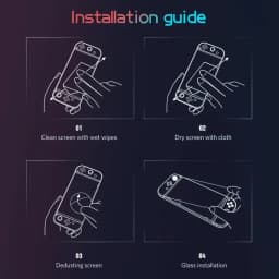 DATA FROG Tempered Glass Screen Protector Compatible-Switch Lite HD Clear Screen Protector for Switch Lite Accessories