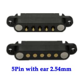 1set 2A DC Magnetic Pogo Pin Connector 2Pin 3Pin 4Pin 5Pin Pogopin Male Female Spacing 2.5/2.80mm Spring Loaded DC Power Socket