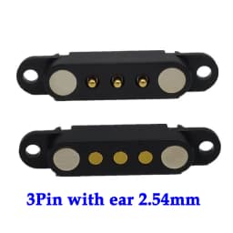1set 2A DC Magnetic Pogo Pin Connector 2Pin 3Pin 4Pin 5Pin Pogopin Male Female Spacing 2.5/2.80mm Spring Loaded DC Power Socket