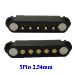 1set 2A DC Magnetic Pogo Pin Connector 2Pin 3Pin 4Pin 5Pin Pogopin Male Female Spacing 2.5/2.80mm Spring Loaded DC Power Socket