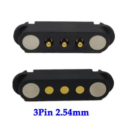 1set 2A DC Magnetic Pogo Pin Connector 2Pin 3Pin 4Pin 5Pin Pogopin Male Female Spacing 2.5/2.80mm Spring Loaded DC Power Socket