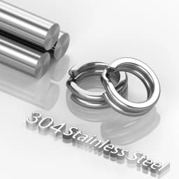 FishTrip Fishing Split Rings 30~200Pack Stainless Steel Heavy Duty Saltwater Lure Hook Fishing Connector Terminal Tackle