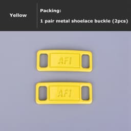 2Pcs/1Pair Shoelaces Buckle High-quality Metal Lock Shoe Accessories DIY Decoration Kits Applicable Air Force 0ne Shoes