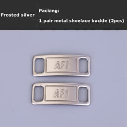 2Pcs/1Pair Shoelaces Buckle High-quality Metal Lock Shoe Accessories DIY Decoration Kits Applicable Air Force 0ne Shoes