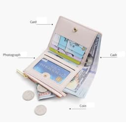 New Embroidered Wallet for Women Ladies Coin Purses PU Leather Zipper Credit Card Holder Clutch Money Bag Pocket