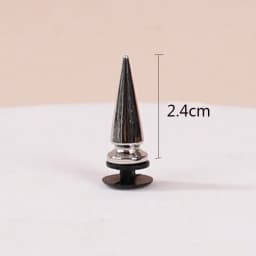 6pcs High Quality Vintage Fashion Rivet Hole Shoe Charms Clogs DIY Punk Style All-match Designer Clog Shoe Accessories