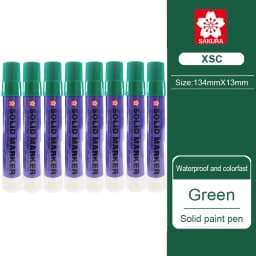 8Pcs Japan Sakura Solid Marker Industrial Pen XSC Dry Can Write on Steel Plate Water Oil Surface Multi-function Pen Permanent