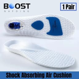 Upgraded Sports Shock Absorption Insoles High Elastic Running Sneaker Pads Rebound Deodorant Comfortable Feet Cushion