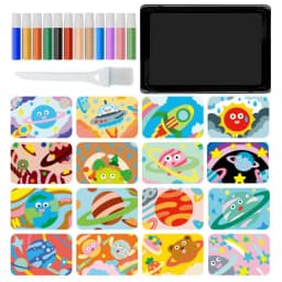 Sand Painting For Kids Colored Sand Painting Kits For Kids 12 Colors Of Sand 16 Peel & Sprinkle Pictures 1 Tray1 Brush Art Tool