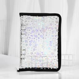 A5 Laser Star Colorful DIY Binder Photocards Collect Book Diary Agenda Planner DIY Cover Album Stationery