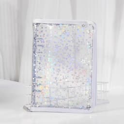 A5 Laser Star Colorful DIY Binder Photocards Collect Book Diary Agenda Planner DIY Cover Album Stationery