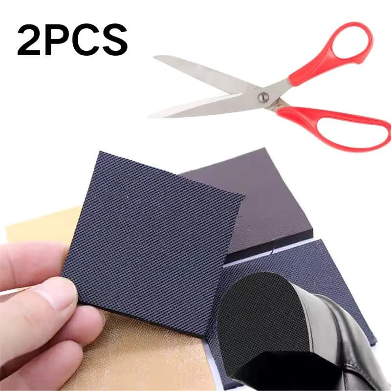 2PCS Rubber Sole Replacement Sheet For Shoes Repair Patch High Heels Sandals Non-Slip Shoe Sole Protector Heel Pads Croppable