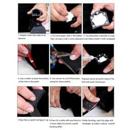2PCS Rubber Sole Replacement Sheet For Shoes Repair Patch High Heels Sandals Non-Slip Shoe Sole Protector Heel Pads Croppable