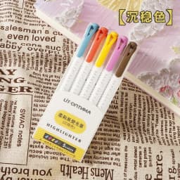5/15/25 Colors Double Headed Highlighter Pen Set Fluorescent Drawing Markers Highlighters Pens Art Cute Pastel Stationery