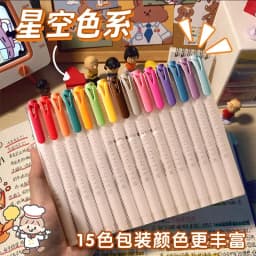 5/15/25 Colors Double Headed Highlighter Pen Set Fluorescent Drawing Markers Highlighters Pens Art Cute Pastel Stationery