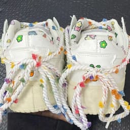 New 110 cm Small Colored Ball Woven Shoelaces Sneaker Sport Casual Leather Shoes Canvas DIY Sports Sandals Slippers Shoes Laces