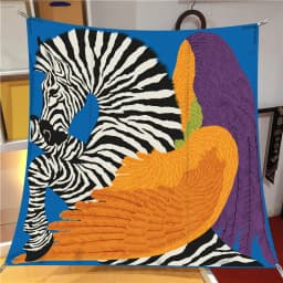 90cm Classic Checkered Horse Brand Square Scarf Women Twill Silk Scarf Shawl Hijab Luxury Bandana Foulard Neckerchief Head Scarf