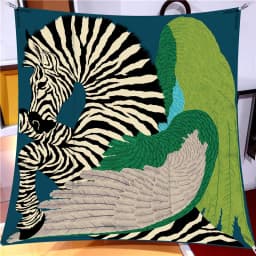 90cm Classic Checkered Horse Brand Square Scarf Women Twill Silk Scarf Shawl Hijab Luxury Bandana Foulard Neckerchief Head Scarf