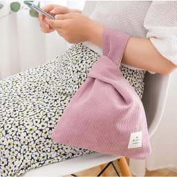 NamcheBarwa Japanese Mini Knot Wrist Bag Corduroy Women Top Handle Bag Simple Purses Handbags Simple Shopping Bag Phone Key Bag