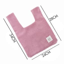 NamcheBarwa Japanese Mini Knot Wrist Bag Corduroy Women Top Handle Bag Simple Purses Handbags Simple Shopping Bag Phone Key Bag